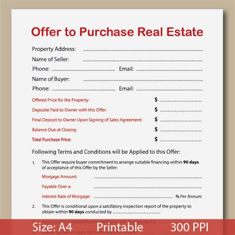 Fillable Simple Real Estate Offer And Acceptance Form Printable Forms