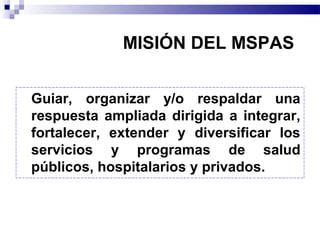 Organizaci N Del Mspas Ppt