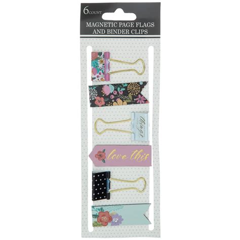 Floral Magnet Bookmarks And Binder Clips Hobby Lobby 1863877