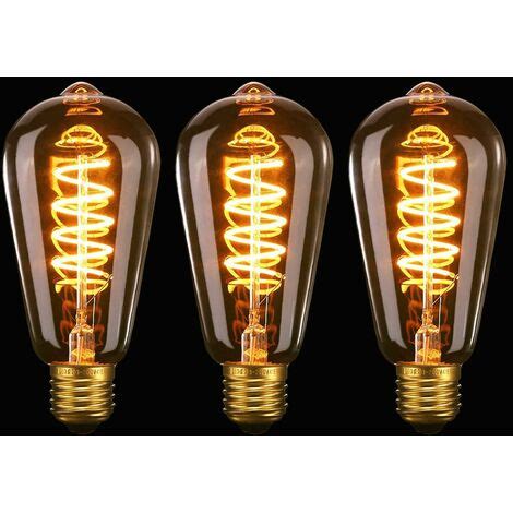 Rabatt 3er Pack dimmbare Vintage Edison LED Glühbirne 3 W