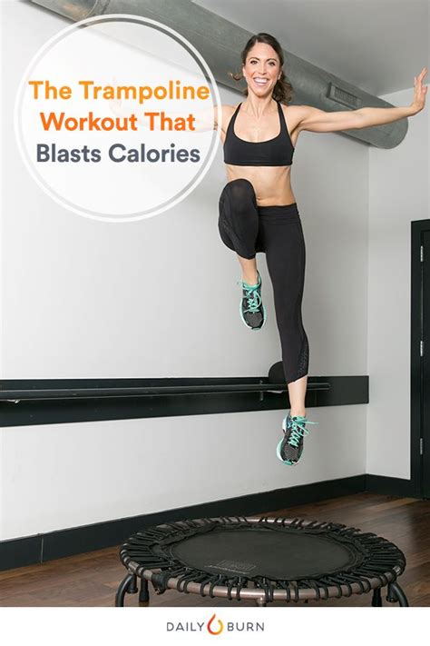 Jump In Your Calorie Blasting Trampoline Workout Trampoline Workout Mini Trampoline Workout