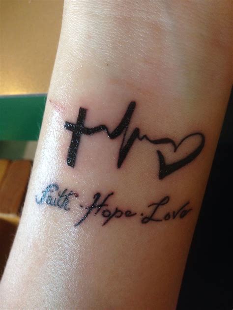 Faith Hope and Love Tattoos Designs, Ideas and Meaning - Tattoos For You