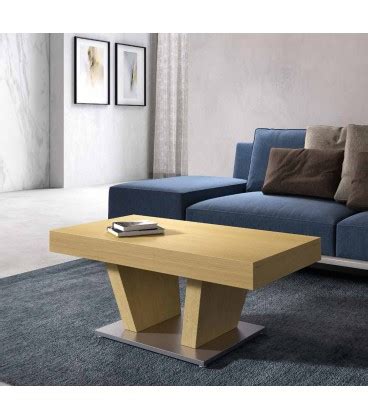 Mesa De Centro Con Tapa Elevable Y Base Met Lica Ds Kyt Dstilo