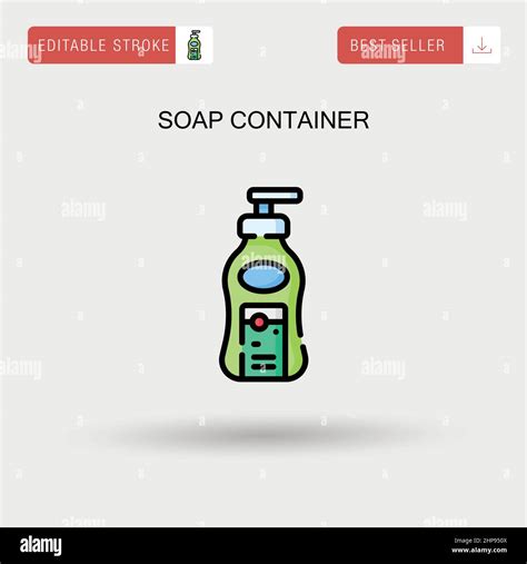 Soap Container Simple Vector Icon Stock Vector Image And Art Alamy