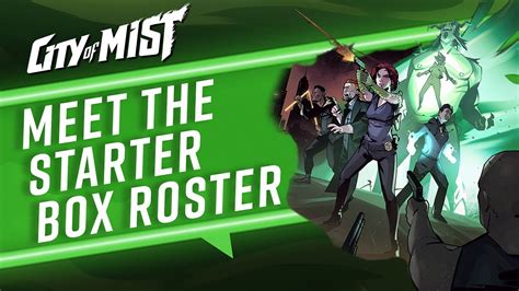 Meet The City Of Mist Ttrpg Starter Box Roster Youtube