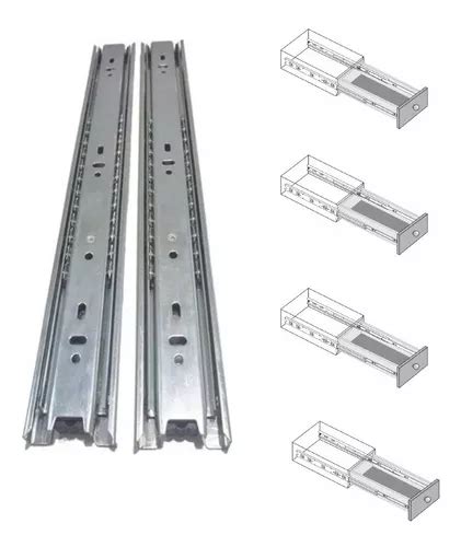 Pares Corredi A Larga Trilho Telesc Pico Cm Gaveta Kg