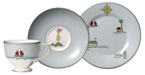 Kit Kemp Sailor's Farewell 3-Pc Tea Set, Blue/Multi | One Kings Lane