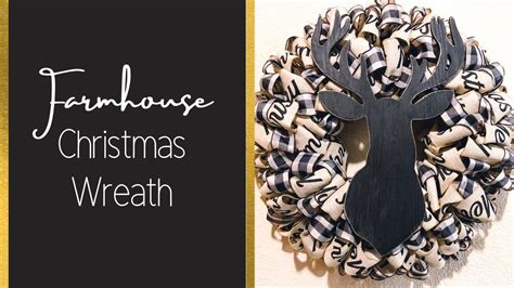 Farmhouse Christmas Wreath Wreath Wednesday Diy With Nadia Youtube