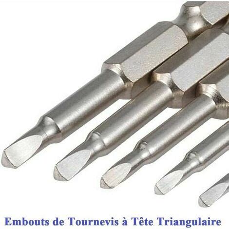 Pcs Queue Hex Embouts De Tournevis Lectriques T Te Triangulaire