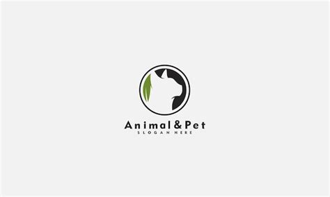 Logotipo De Animal Y Mascota Plantilla De Vector Vector Premium