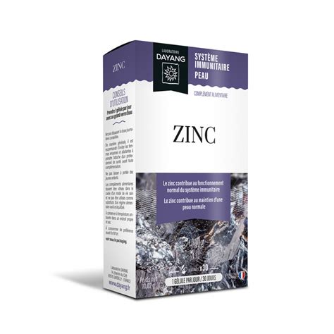 Zinc Dayang boîte de 30 gélules