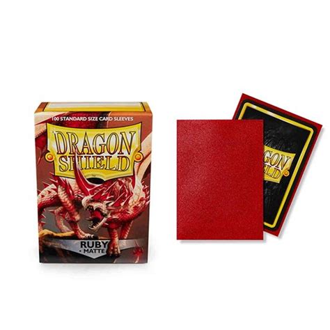 Dragon Shield Standard Matte Sleeves Ruby Gamers Hart