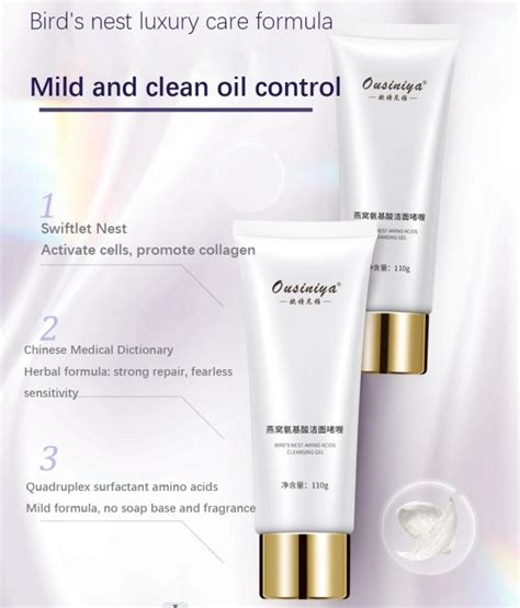 Private Label Amino Acid Cleansing Moisturizing Face Wash Facial