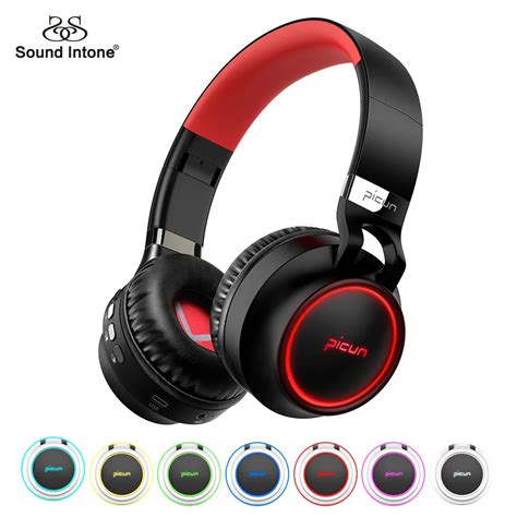 Bluetooth Headphone Wireless Earphones Glowing Headband Bluetooth ...