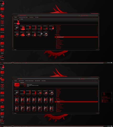 Shadow Digital Red V Iconpack Tsp Skinpack