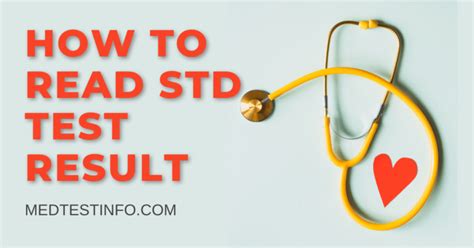 How To Read An STD Test Result A Complete Guide Medtestinfo