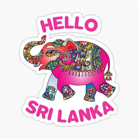 Hello Sri Lanka Sticker For Sale By Ceylongalore Redbubble