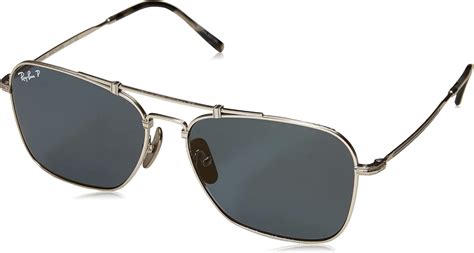 Ray Ban Rb8136m Caravan Titanium Square Sunglasses