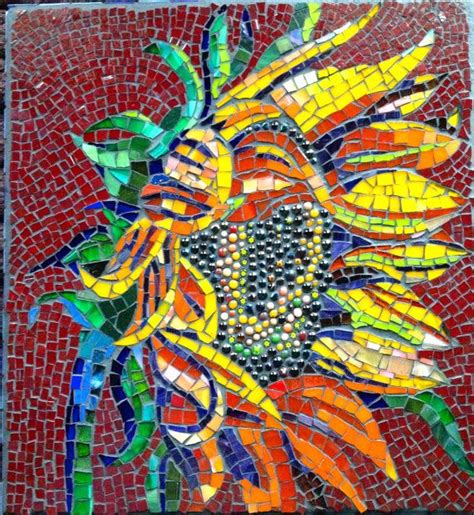 Mosaic Sunflower Mosaic Art Mosaic Flowers Sunflower Mosaic