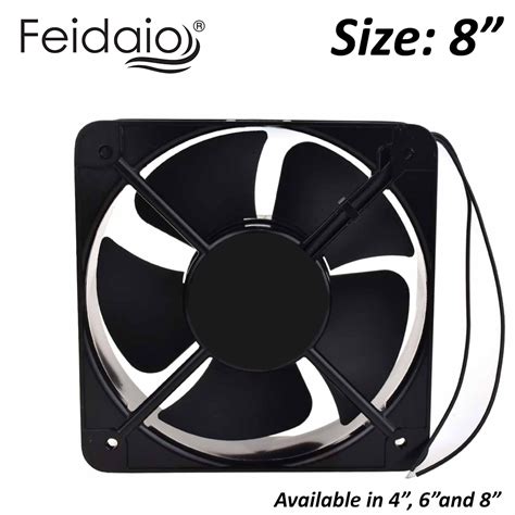 FEIDIAO 220V 8 Inch Panel Fan Cooling Fan Square Imported Daraz Pk