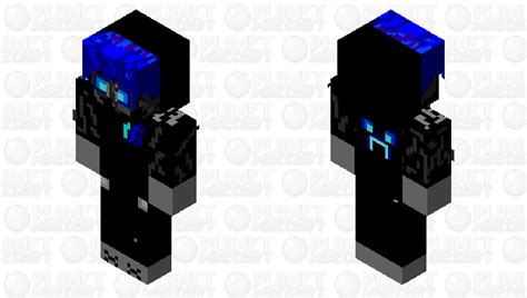 Hooded Neon Gamer Minecraft Skin