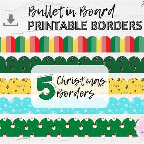 Free Printable Christmas Bulletin Board Borders FREE Printable Hub