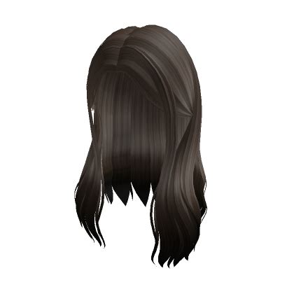 Cabelo Longo Marrom Escuro Nas Pontas Roblox