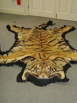 Bonhams : A Tiger Skin Rug,