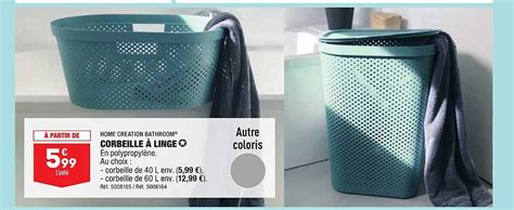 Promo Corbeille Linge Home Cr Ation Bathroom Chez Aldi Icatalogue Fr