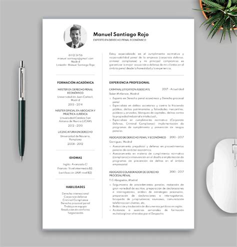 Currículum de directivo guía ejemplos y plantillas