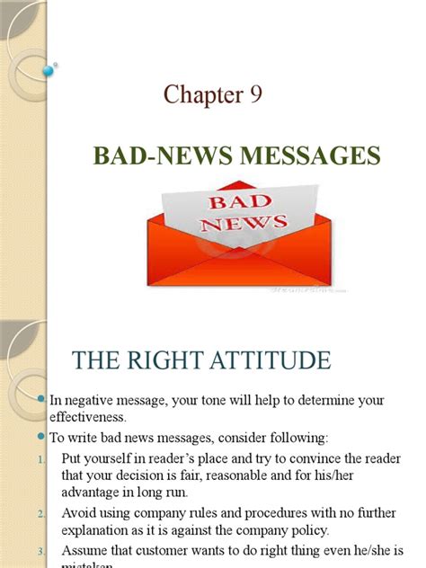 Bad News Messages Pdf News