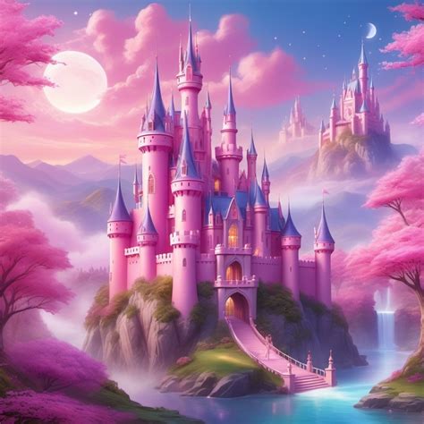 Pink Barbie-Styled Castle | Stable Diffusion Online