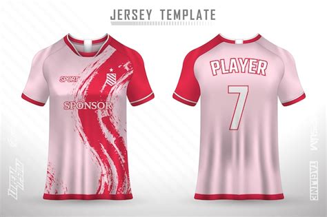 Premium Vector Premium Soccer Jersey Template With Abstract Texture