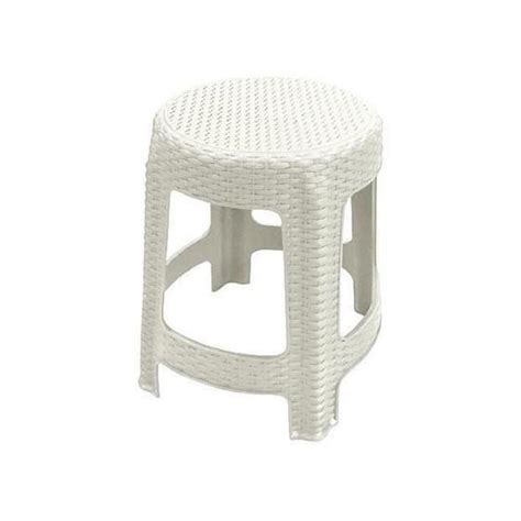 Banqueta Premium Empilhavel Moderna Rattan Banco Banquinho Cadeira