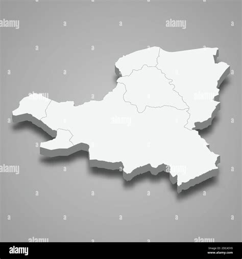 3d isometric map of Schwyz is a canton of Switzerland, vector illustration Stock Vector Image ...