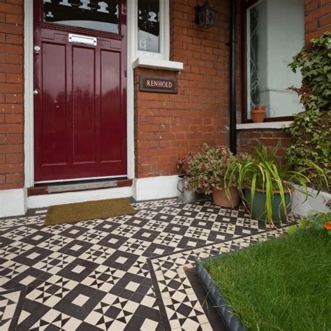 Original Style Braemar Black And White Victorian Floor Tiles