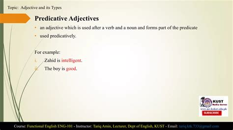 Adjective And Its Types Ppt