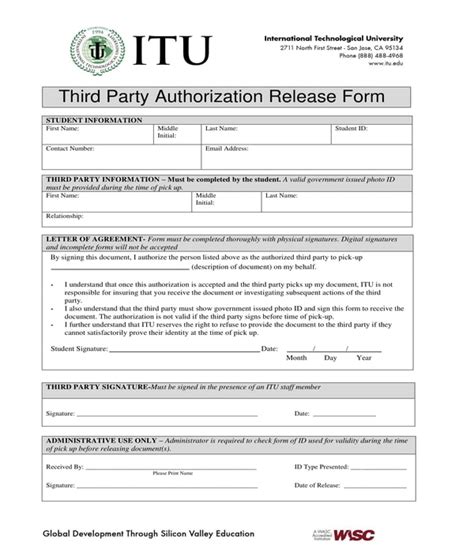 Free 8 Third Party Authorization Forms In Pdf Ms Word