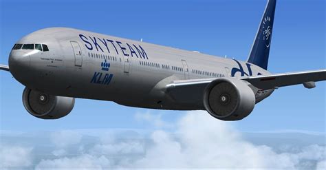 Fs Fsx Klm Boeing Er Ph Bvd Skyteam Fs Jetliners