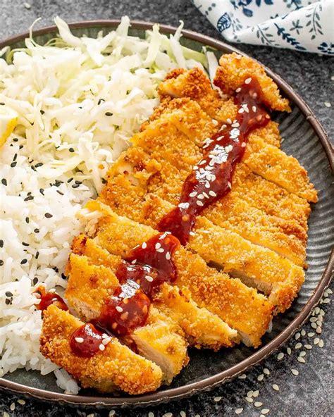 Air Fryer Chicken Katsu With Tonkatsu Sauce Craving Home Cooked