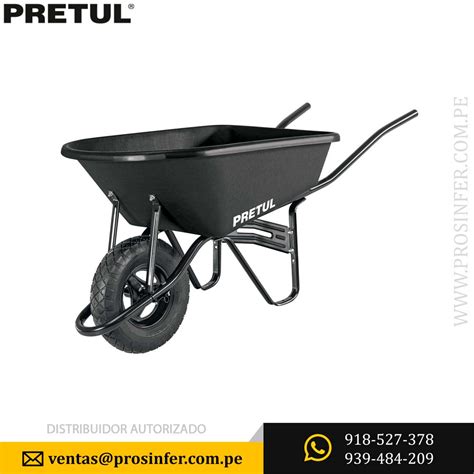 Carretilla Pretul 22703 de 5 ft3 Tolva plástica Distribuidor Prosinfer