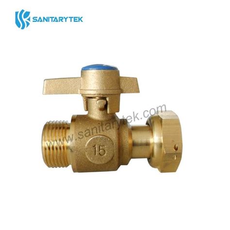 Brass Ball Valve M F With Lockable Handle For Water Meter