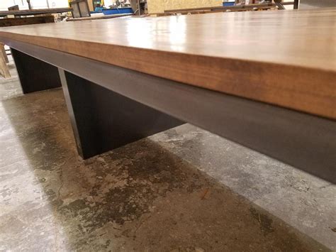 Large Reclaimed Wood Conference Table Custom Modern Industrial Wood