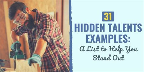 31 Hidden Talents Examples A List To Help You Stand Out