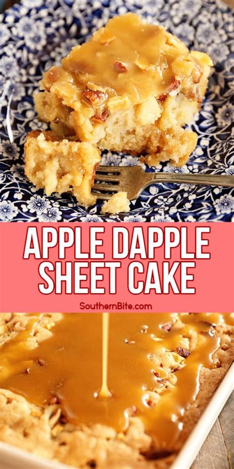 Apple Dapple Sheet Cake Recipe Sheet Cake Recipes Apple Dapple