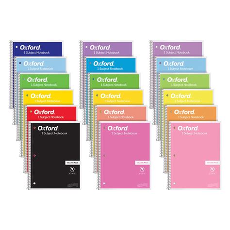 Snapklik Oxford Spiral Notebook 18 Pack 1 Subject College Ruled