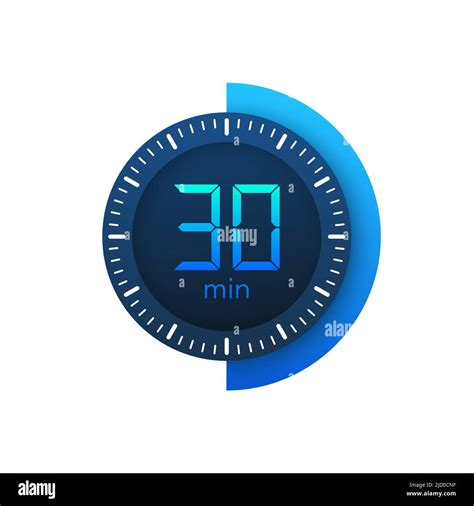 The Minutes Stopwatch Vector Icon Stopwatch Icon In Flat Style On