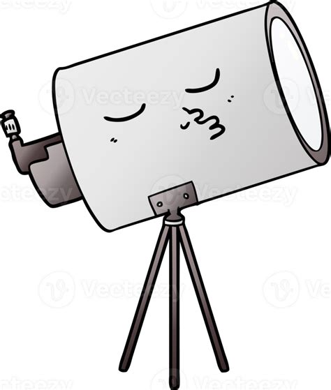 Telescopio De Dibujos Animados Con Cara 42324910 PNG