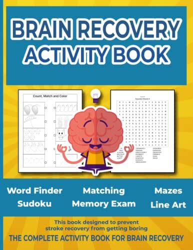 Brain Recovery Activity Book Brain Injury And Memory Recovery Activity Book By M Hridoy P