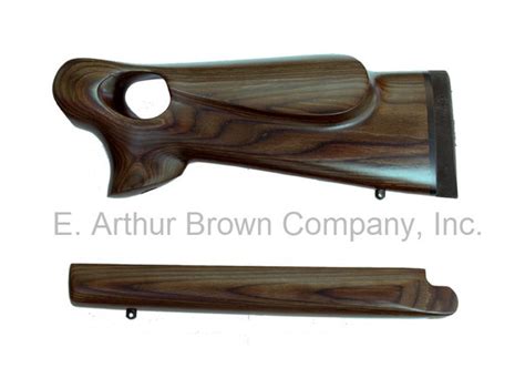 Custom Tc Encore Left Hand Thumbhole Brown Laminated Stock Set Fits Muzzleloader Barrels